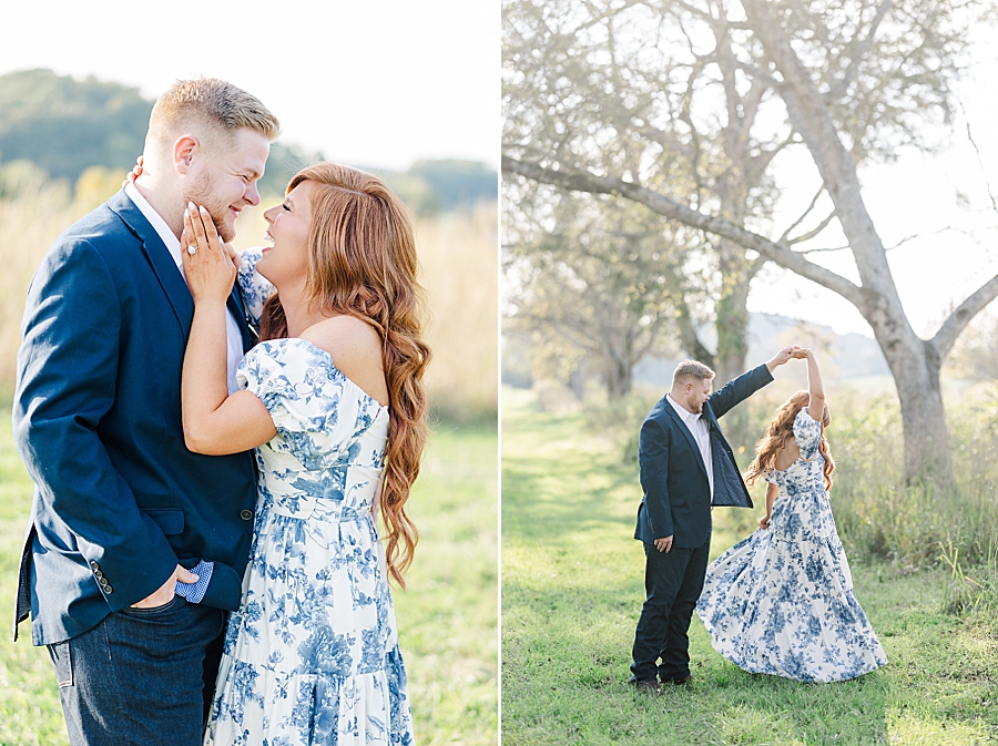 fall marblegate farm engagement session