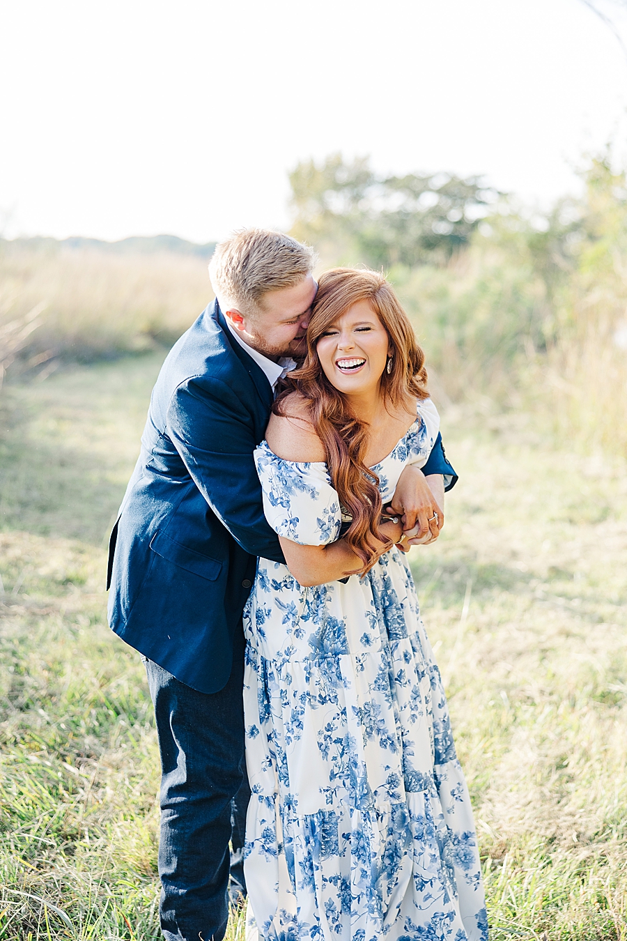 couple at fall marblegate farm engagement