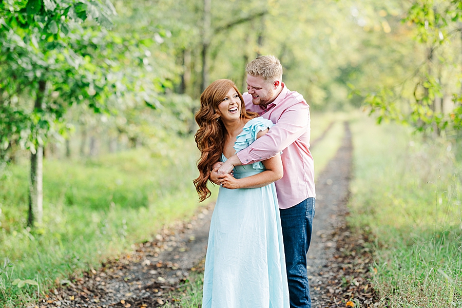 cute outfits at fall marblegate farm engagement