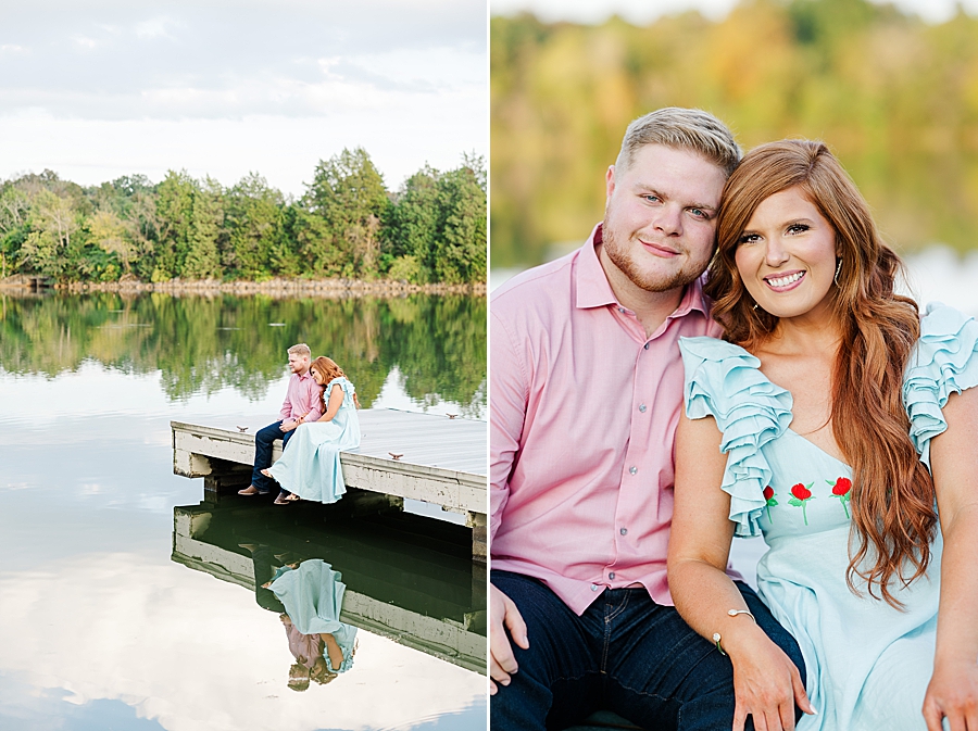 couple sitting on dock