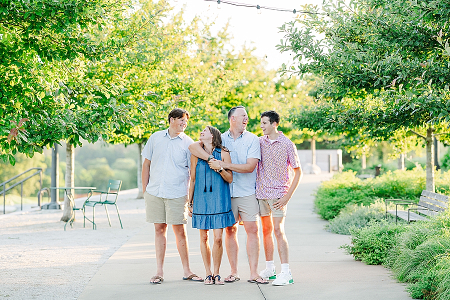 cute family session at lakeshore