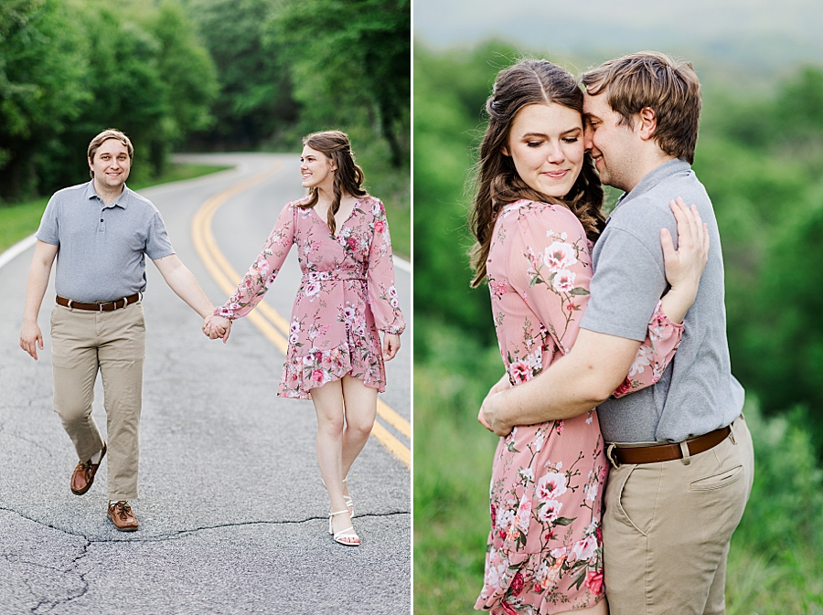 nuzzling at foothills parkway engagement