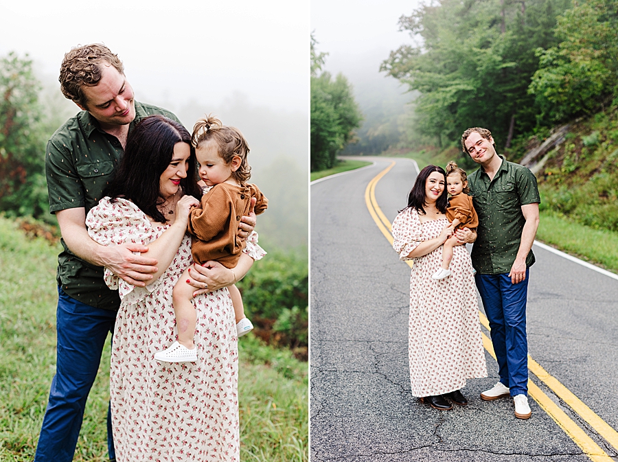 Family photos at the foothills parkway