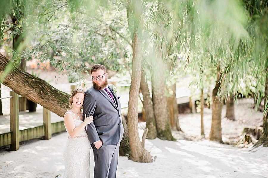 On a beach at this Hunter Valley Pavilion wedding by Knoxville Wedding Photographer, Amanda May Photos.