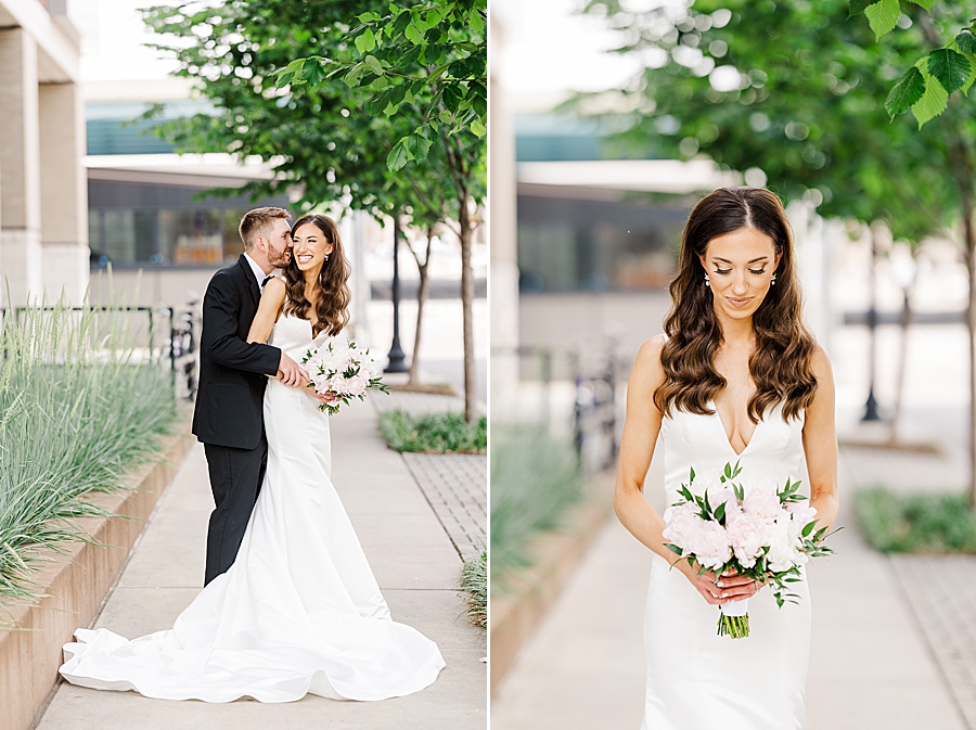 Whispering in her ear at Mill & Mine Wedding by Amanda May Photos