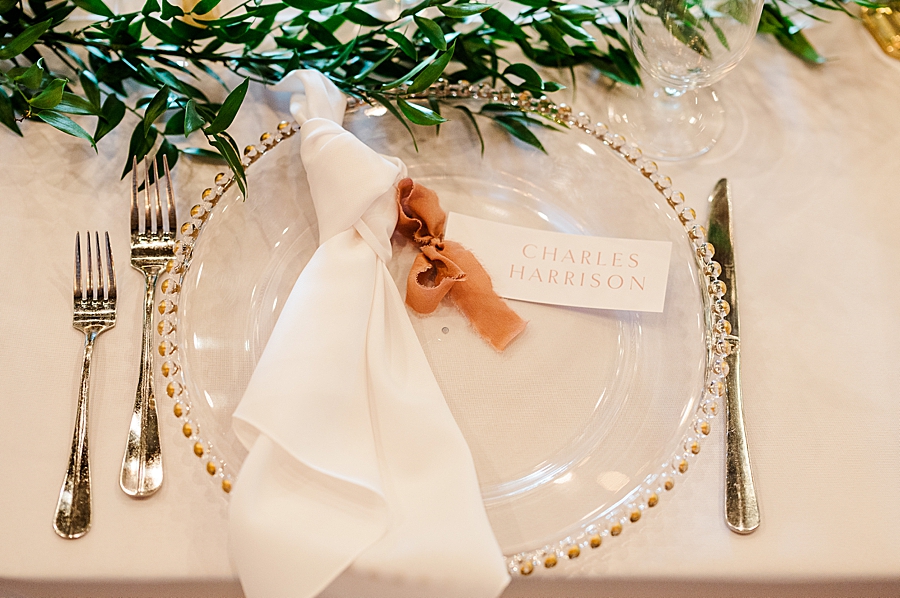 Table setting at Wedding by Amanda May Photos