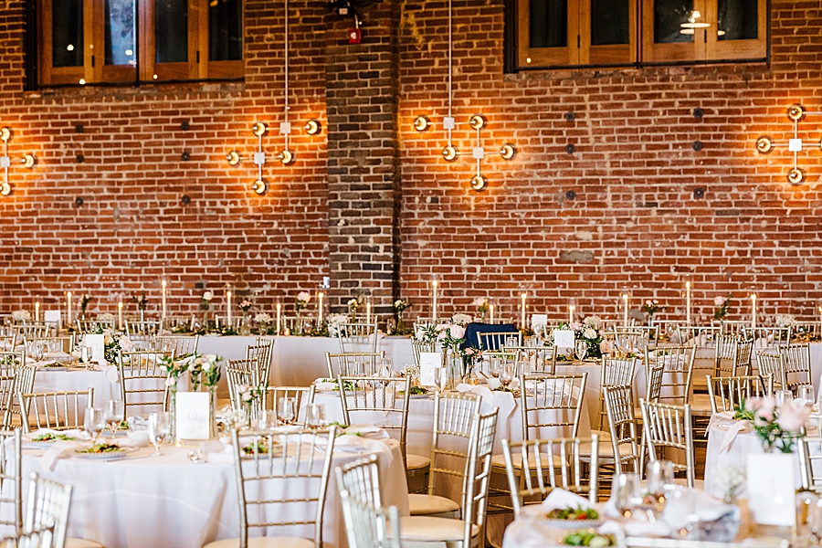 Reception tables at Wedding by Amanda May Photos