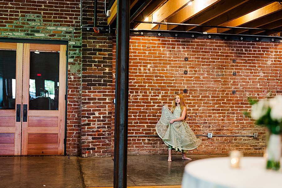 Girl dancing at Wedding by Amanda May Photos