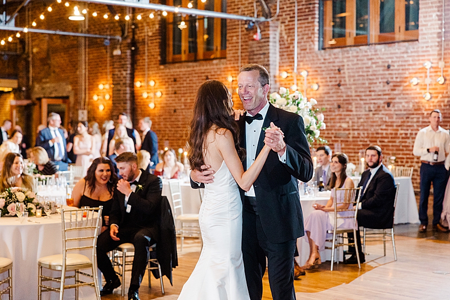 Bride and dad dancing at Wedding by Amanda May Photos