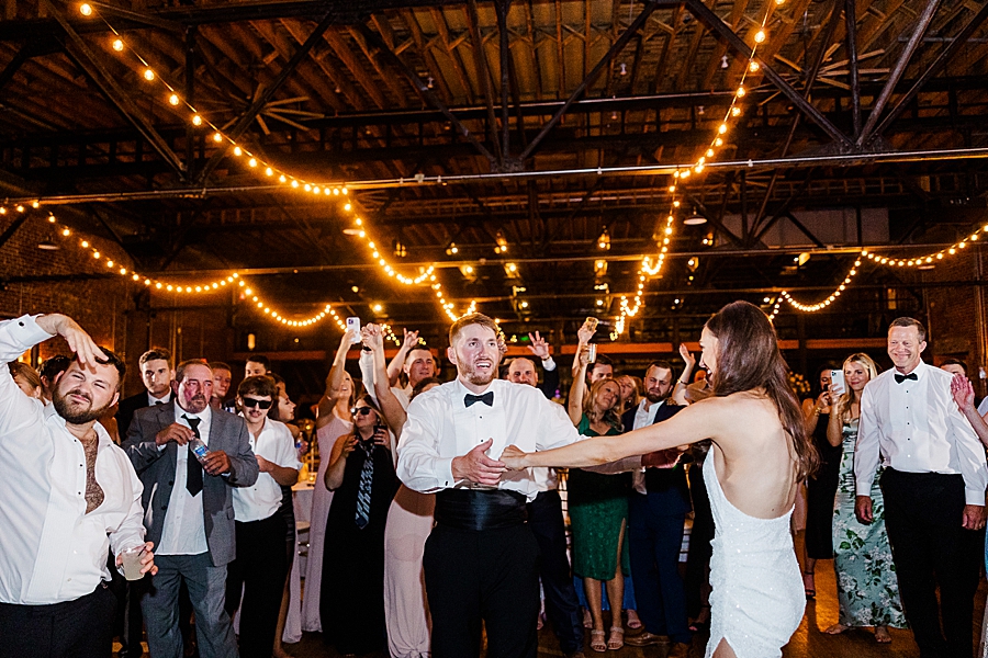 Bride and groom dancing at Wedding by Amanda May Photos