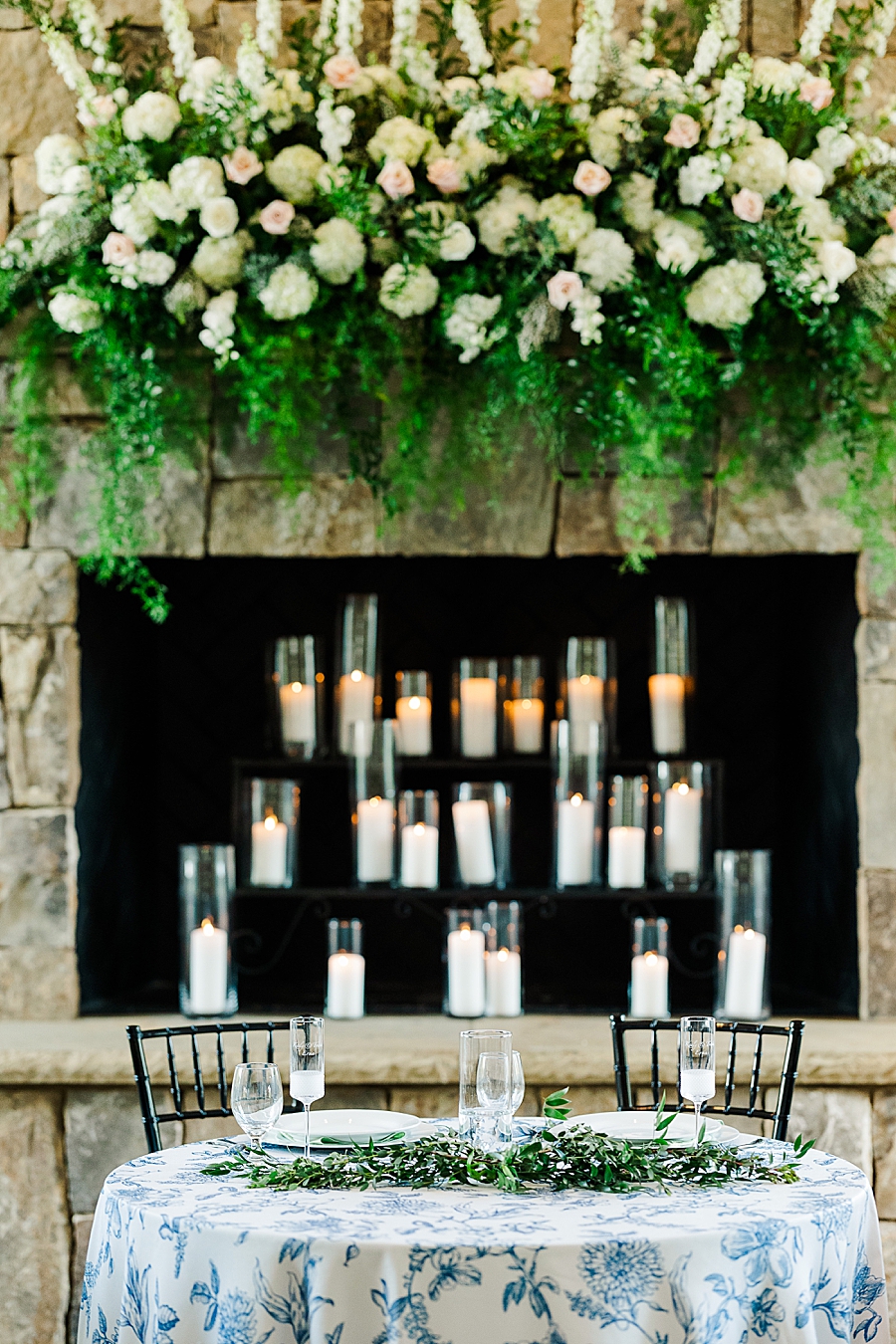 Bride and groom's reception table at Marblegate Wedding by Amanda May Photos