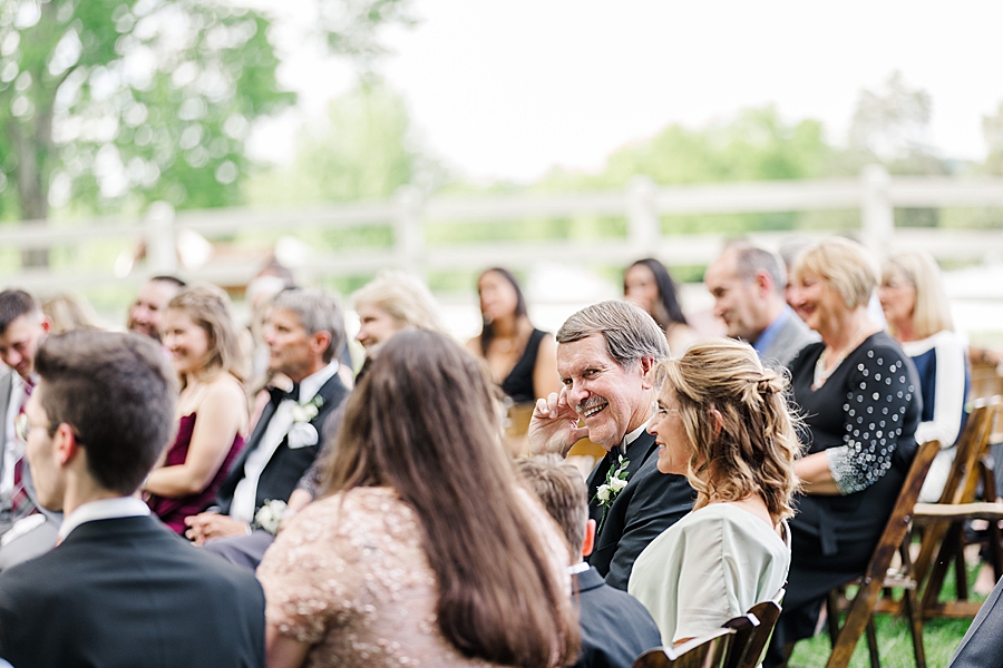 Dad smiling at Marblegate Wedding by Amanda May Photos