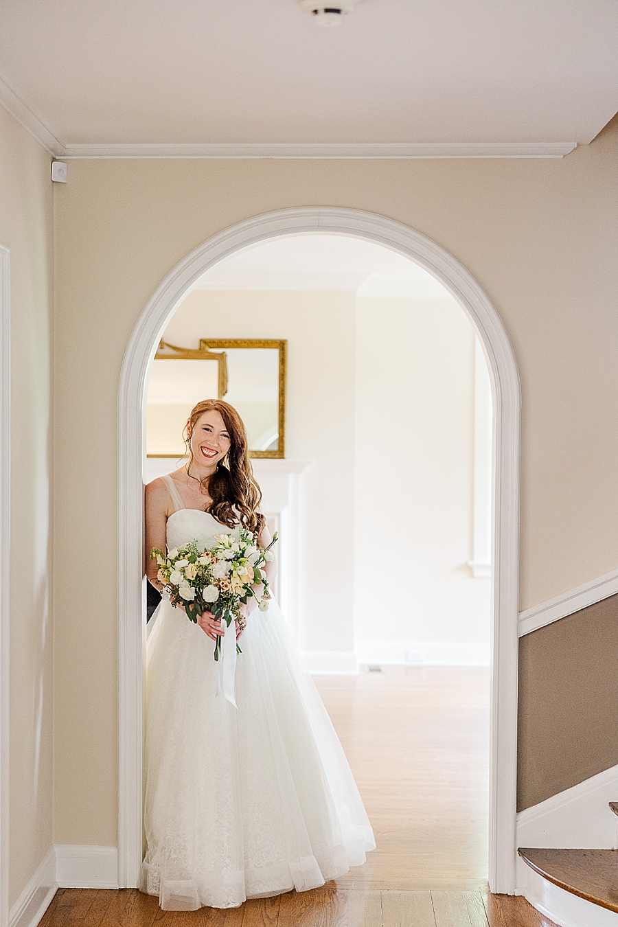 bride in doorway
