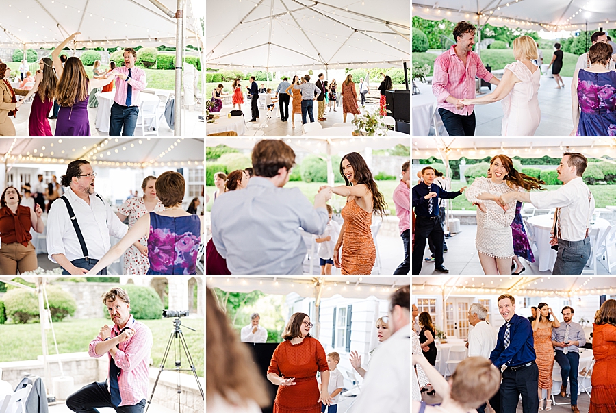 kincaid house wedding reception collage