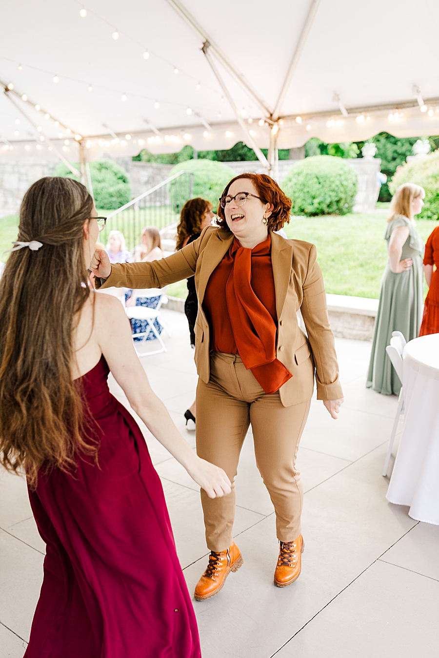 dancing at kincaid house wedding reception