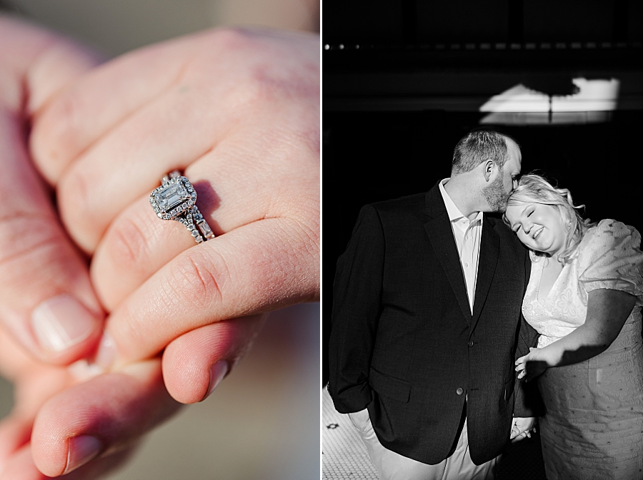 wedding ring at knox county courthouse elopement