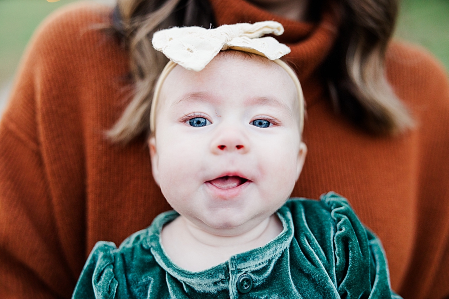 baby at knoxville botanical 3 month session