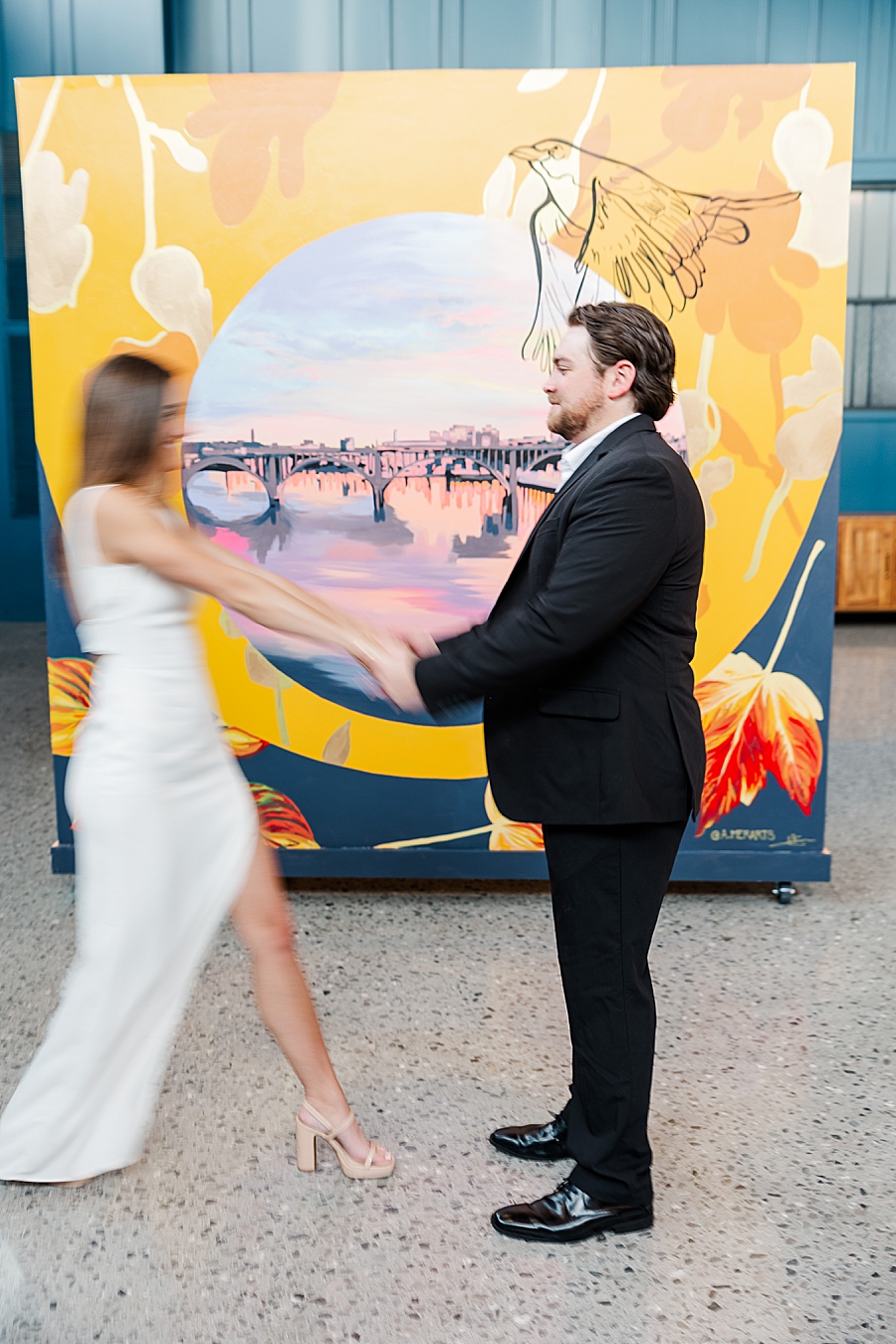 blurred photo during knoxville engagement session