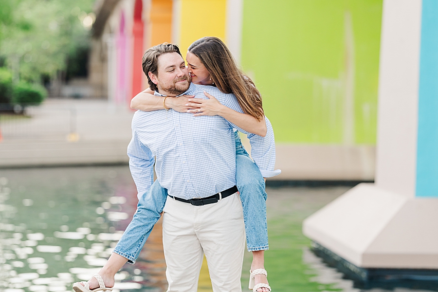 piggyback ride at knoxville engagement session