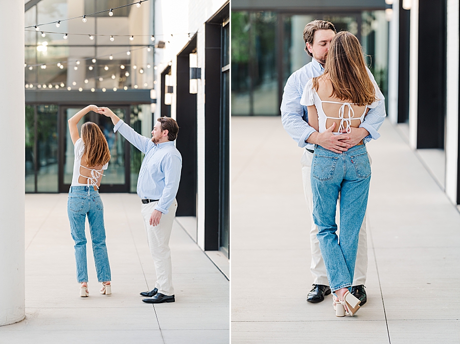 cute outfits at knoxville engagement session