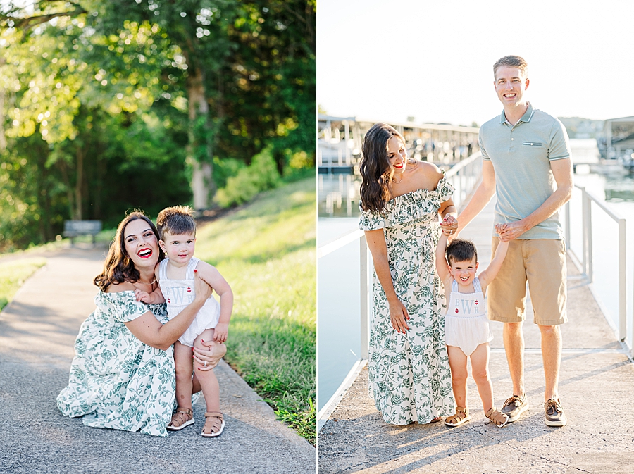 beautiful lighting at lake house session