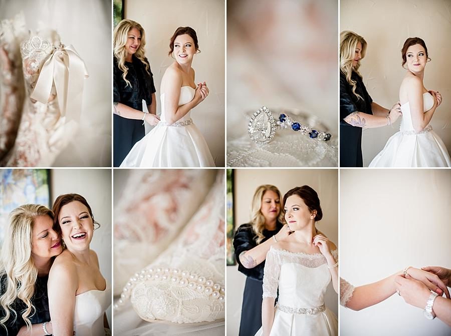 Getting ready at this Colorado Destination Wedding by Knoxville Wedding Photographer, Amanda May Photos.