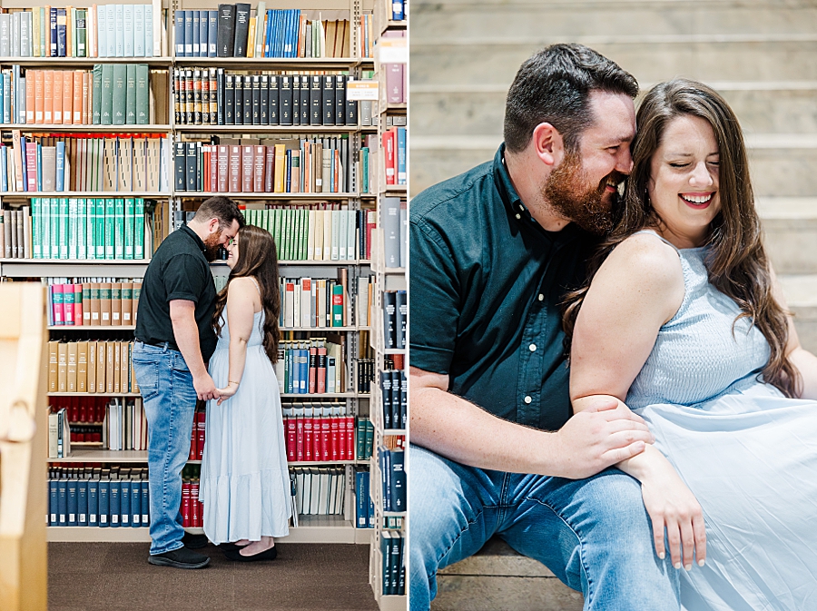 library engagement photos