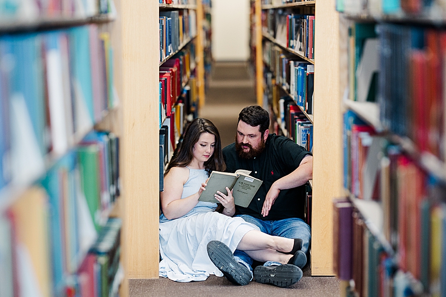 reading together during library engagement photos