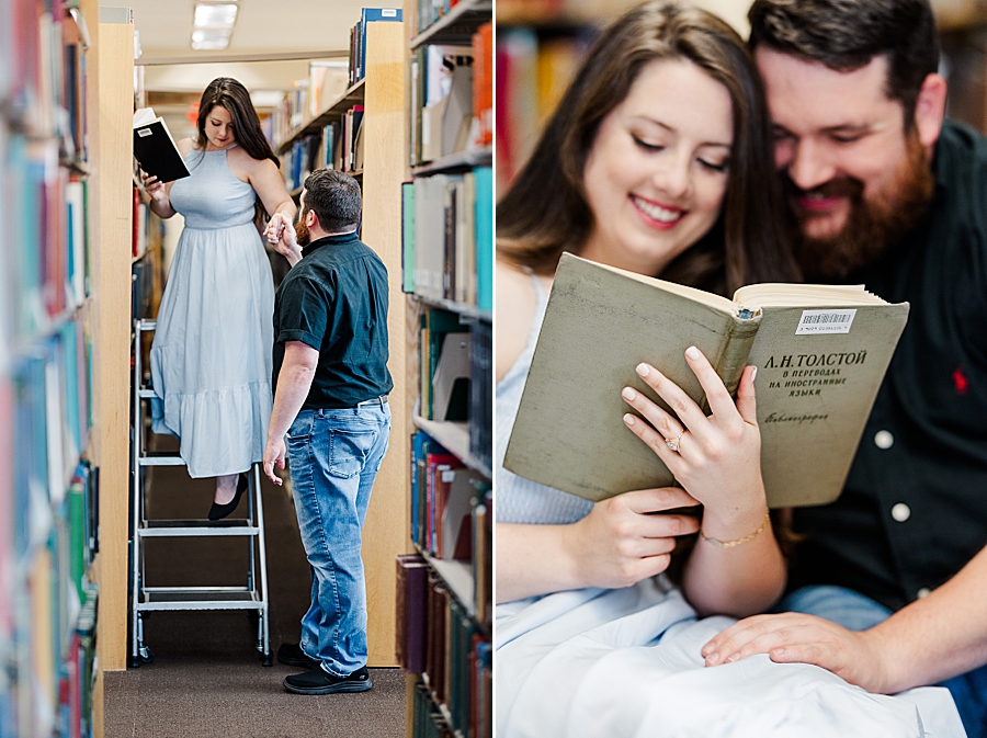 ut hodges library engagement photos