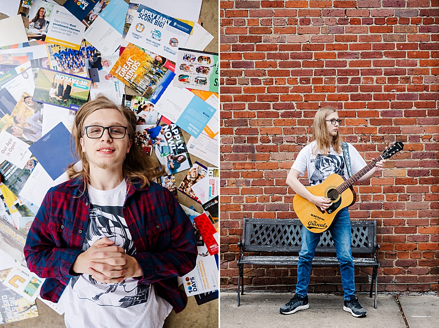 young man playing acoustic guitar