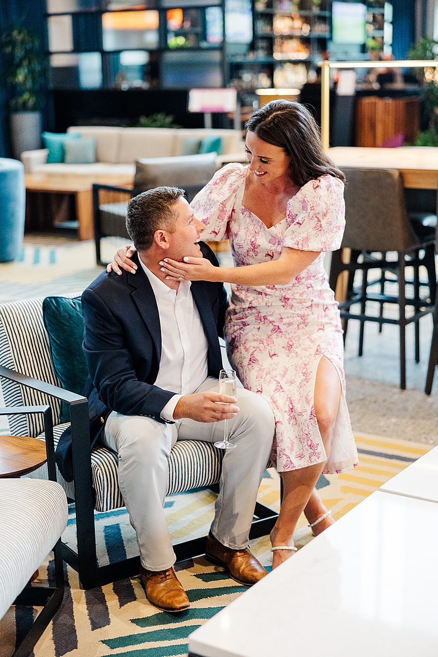 couple sitting on armchair