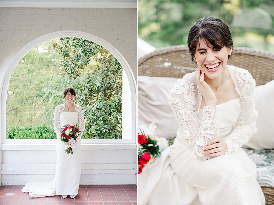 bride laughing during maple grove bridal session
