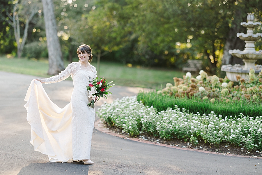 golden hour glow at maple grove bridal session