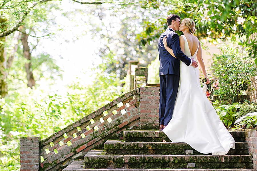 bride and groom at maple grove estate