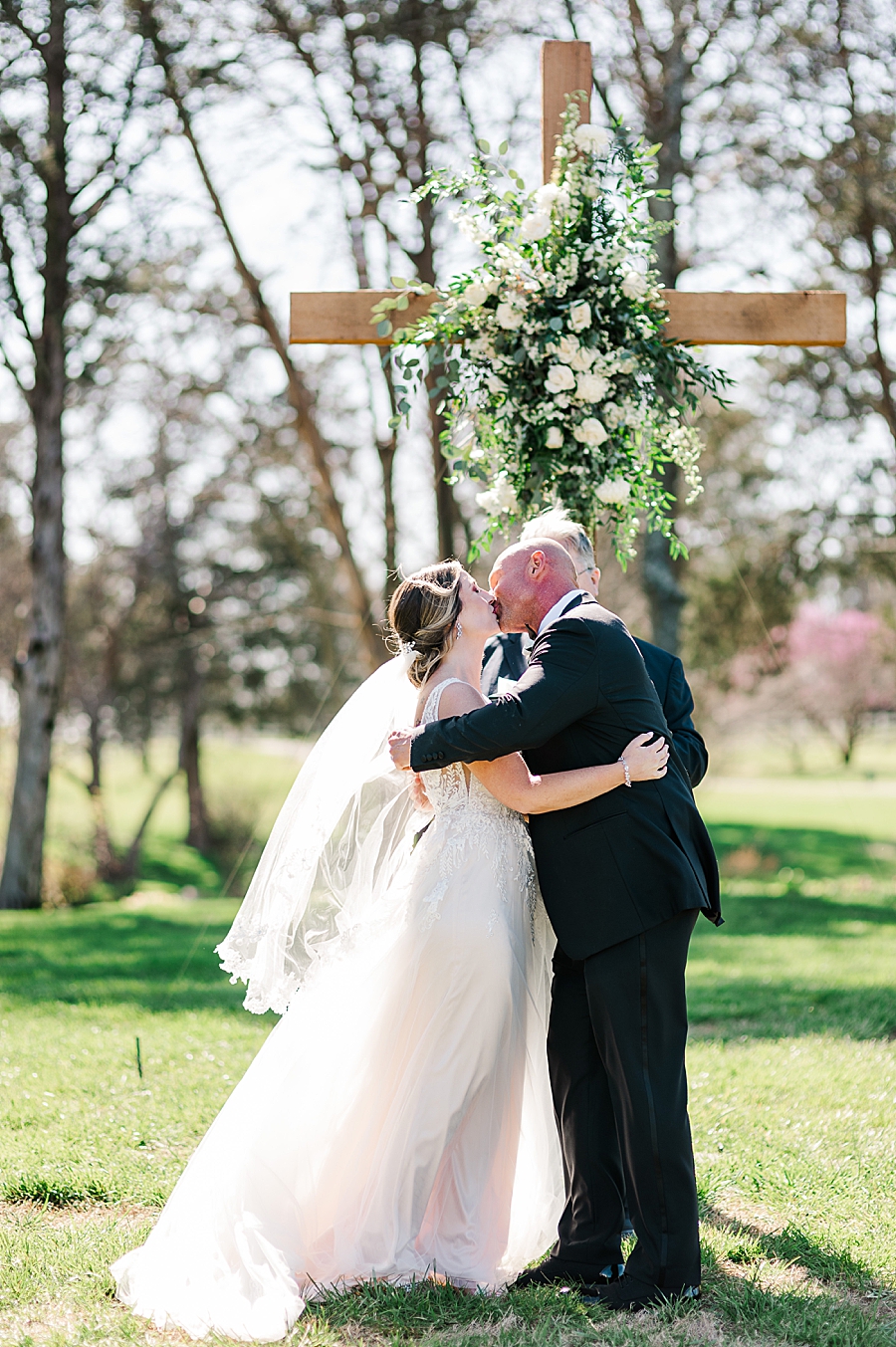 you may kiss the bride at marblegate farm associate wedding