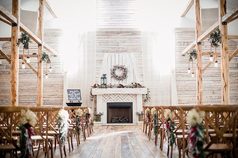 Aisle at this Ramble Creek Wedding by Knoxville Wedding Photographer, Amanda May Photos.