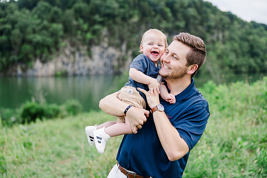 father and son at melton hill park