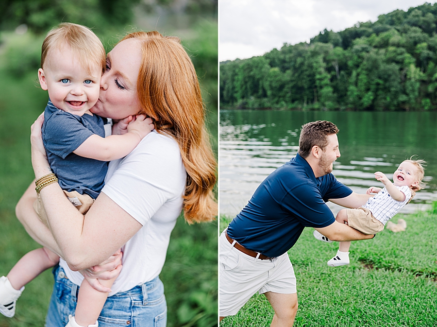 mother and son at melton hill