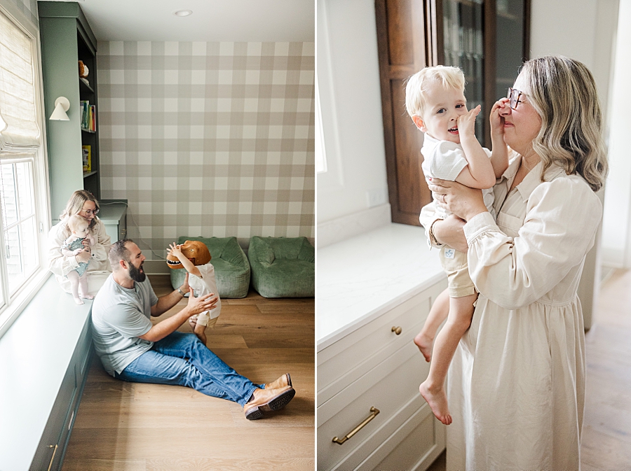 playful family during nashville lifestyle session