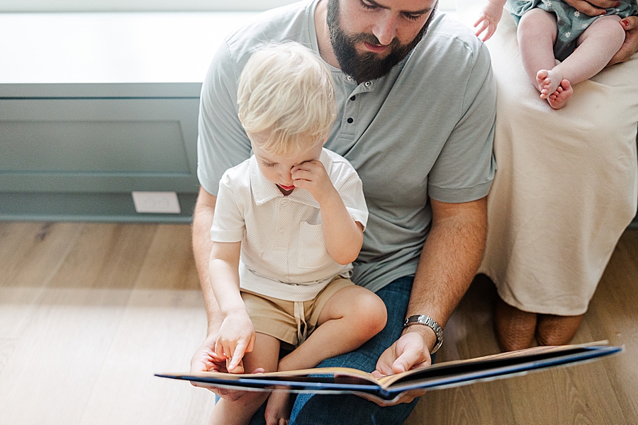 family reading books