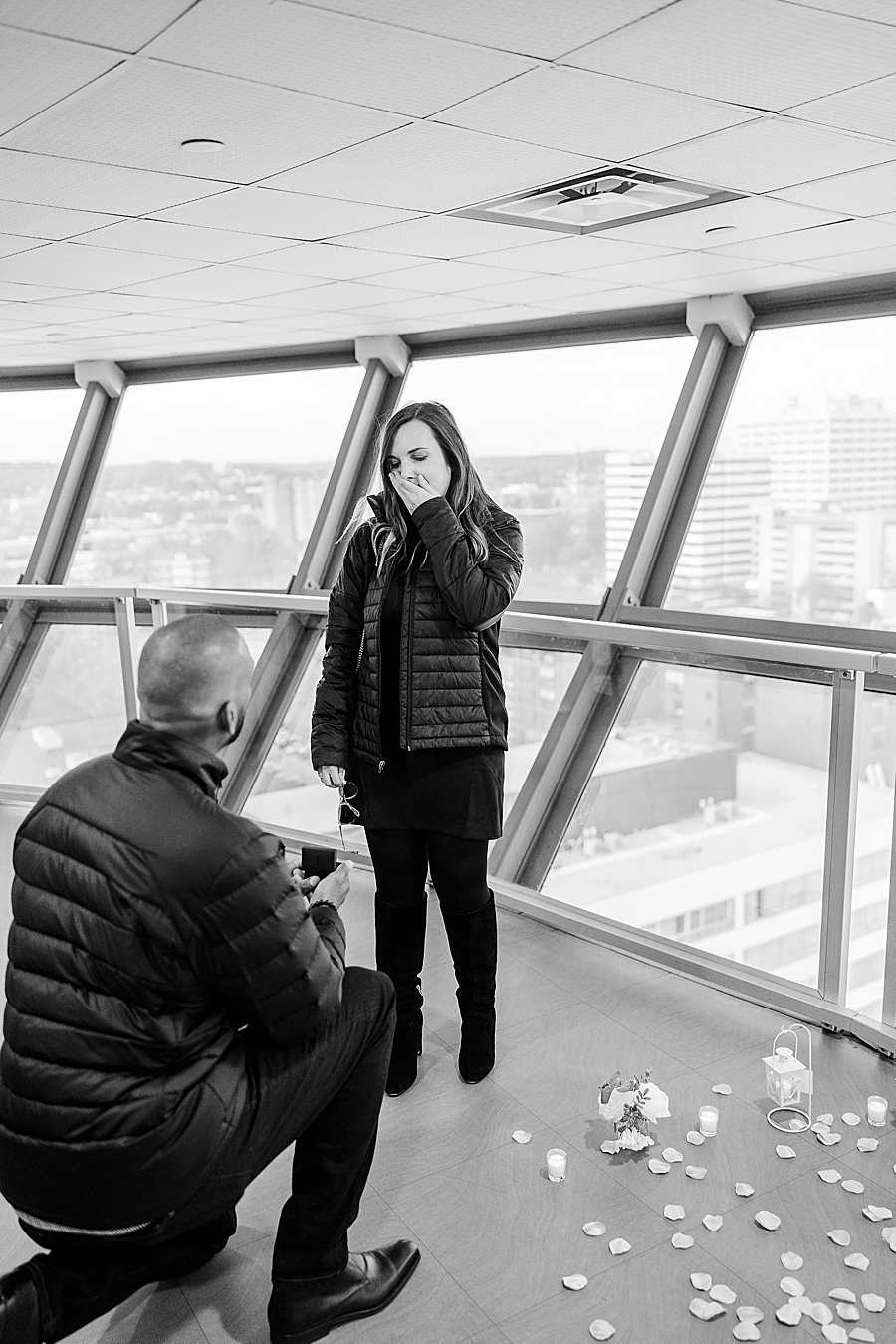 down on one knee in the sunsphere