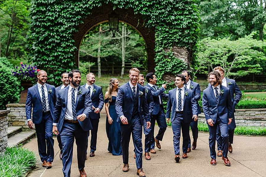 groom and groomsmen at page road estate