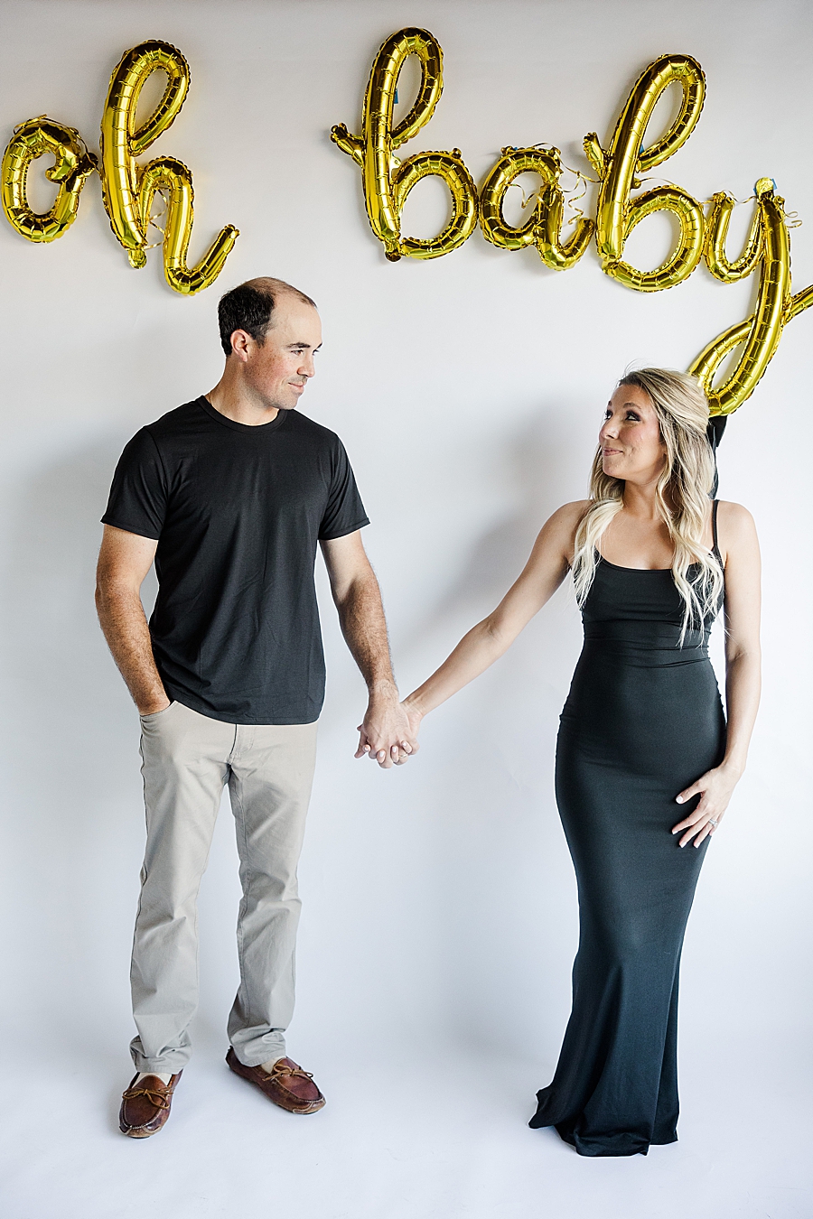 oh baby balloons at pregnancy announcement