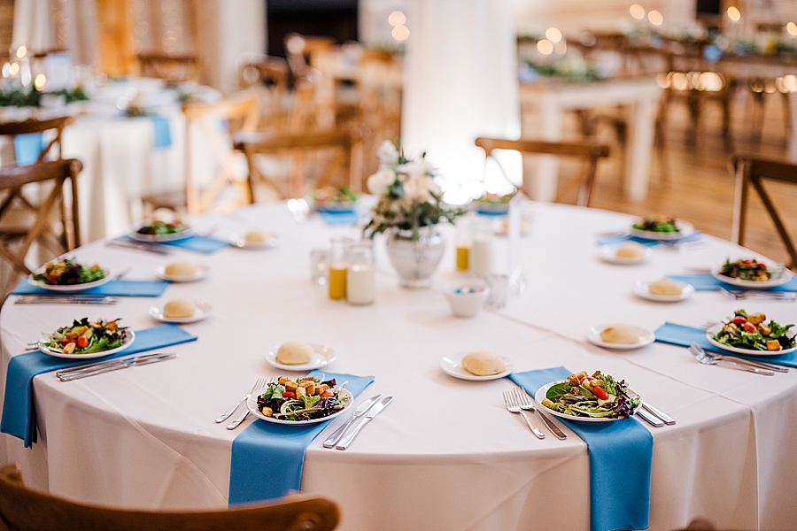 Table setting at wedding by Amanda May Photos