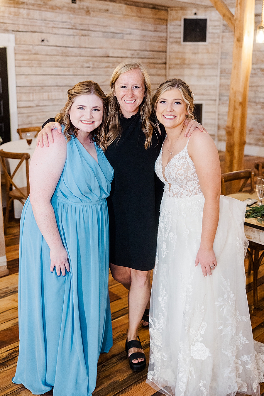 Amanda May with two AMP brides at wedding by Amanda May Photos