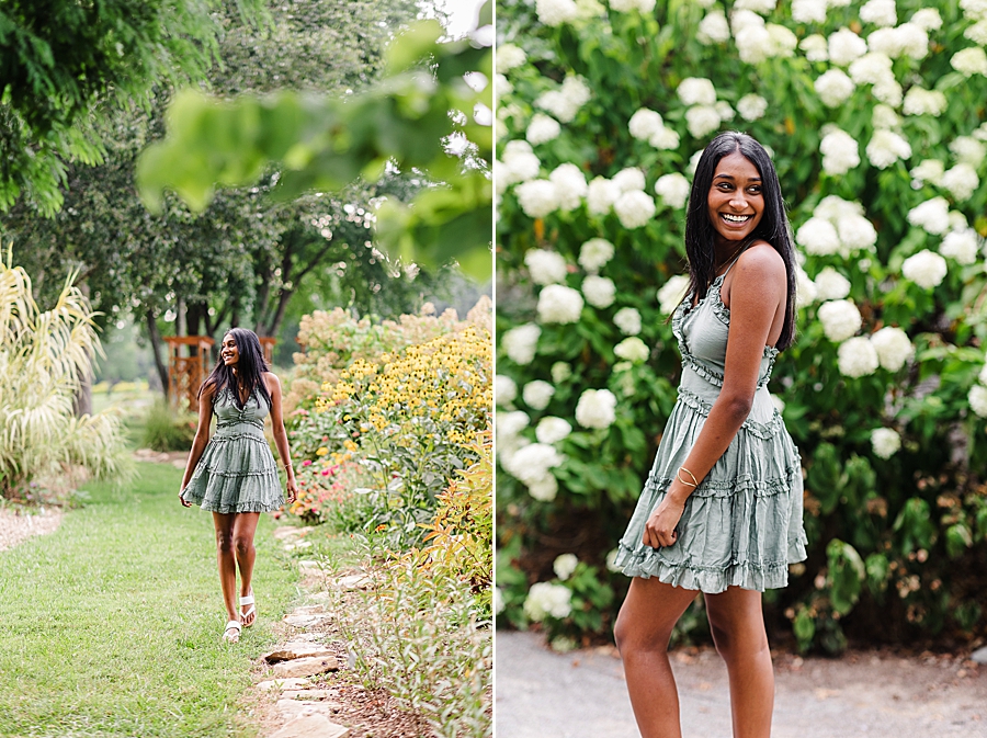 limelight hydrangea at this senior session