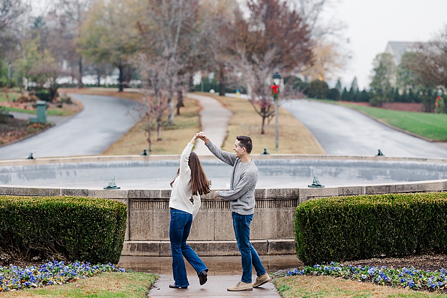 twirling during sequoyah hills engagement