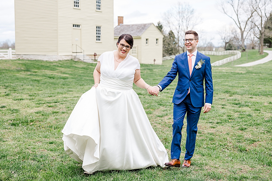 Just married at shaker village wedding