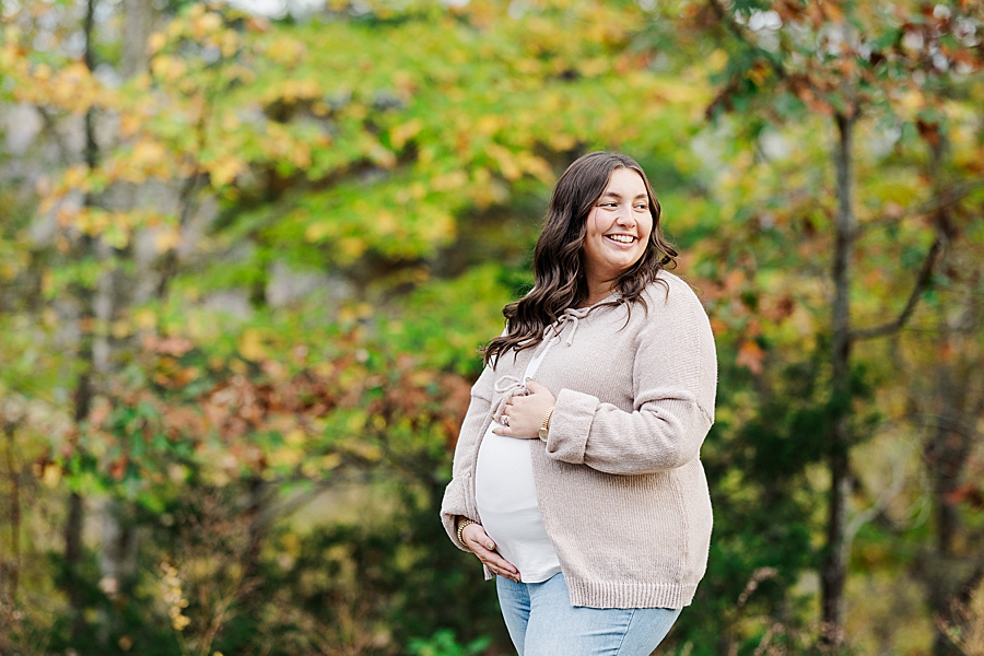 fall colors at smoky mountain maternity