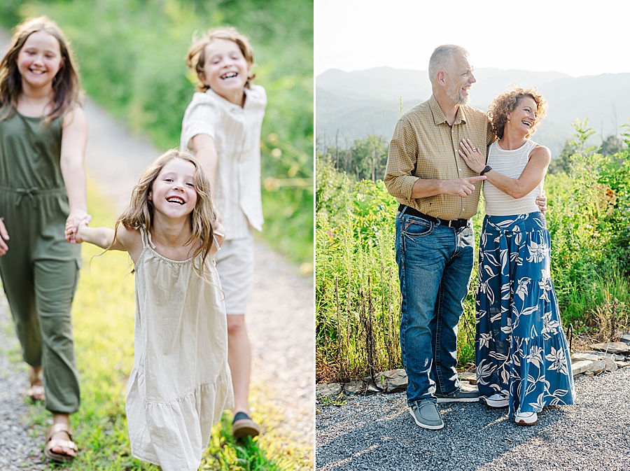 family session in smoky mountains